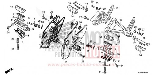 STEP (CB500XG/CB500XAG/CB400XG/CB400XAG) CB500XAG de 2016